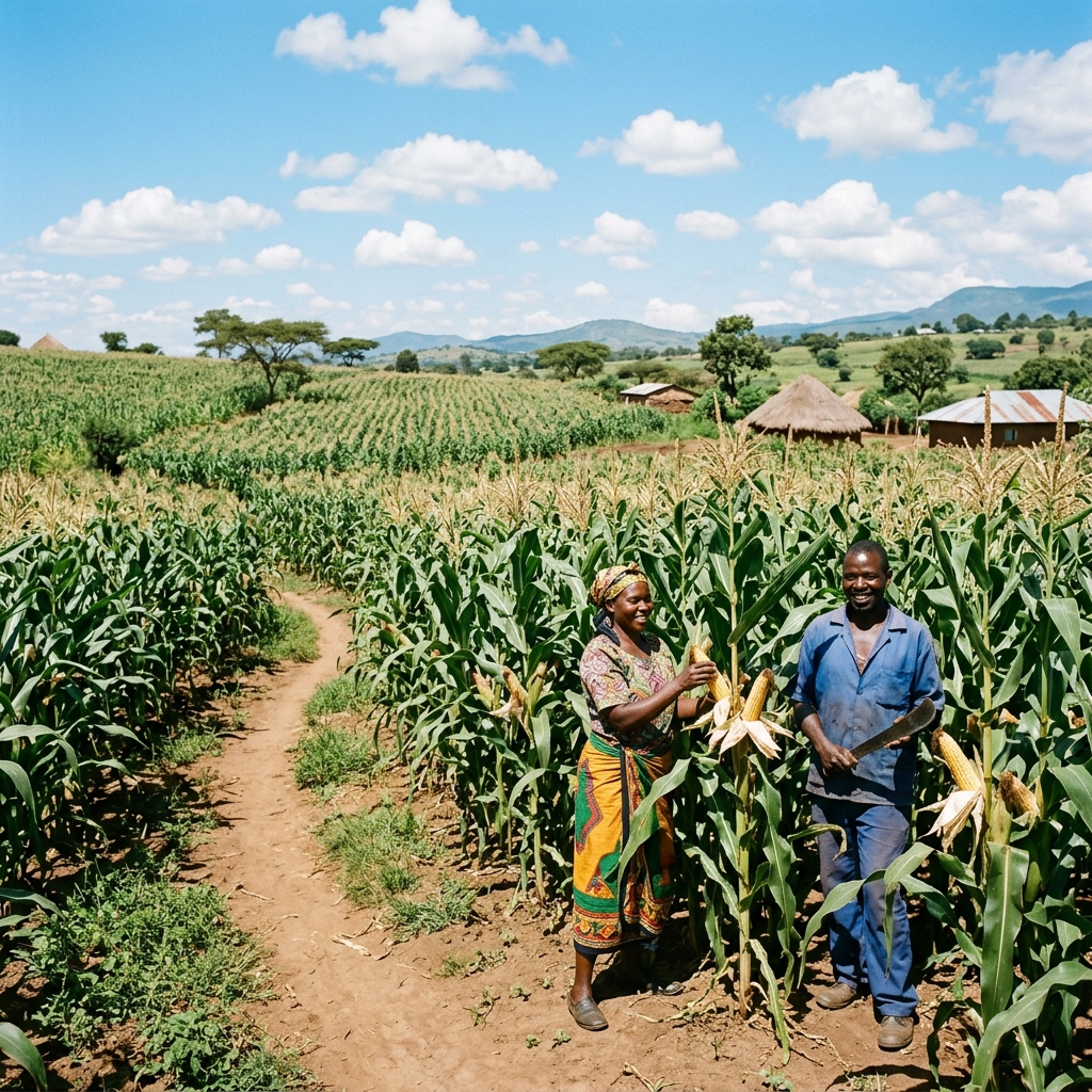 Maize farming for the agriculture project