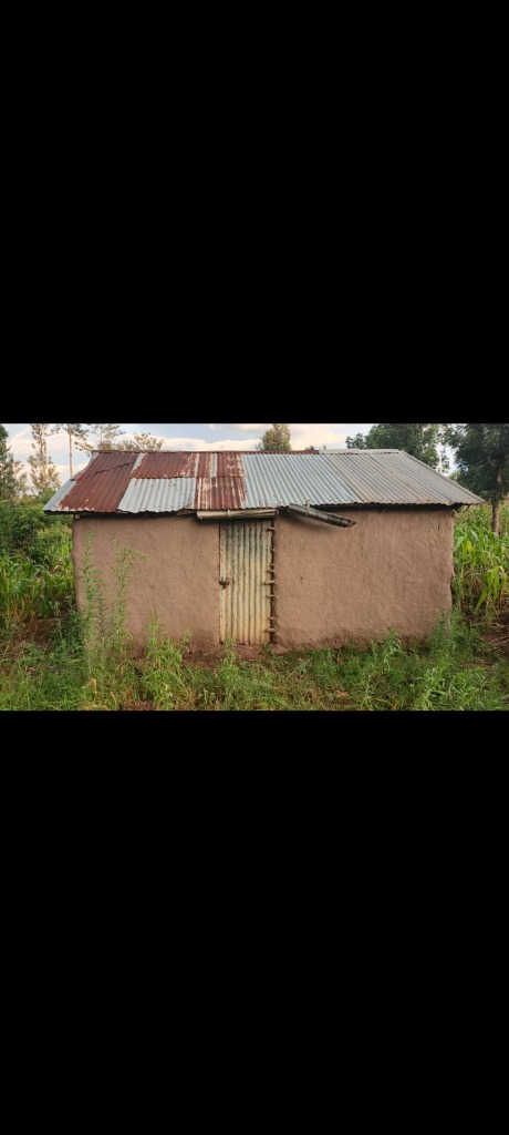 A mud house in the community
